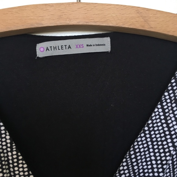 Athleta dotted wrap dress NWOT XXS - Picture 3 of 4